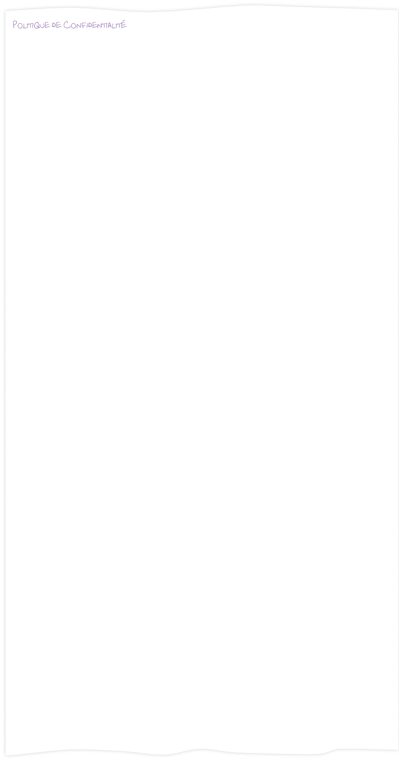 Politique de Confidentialité
